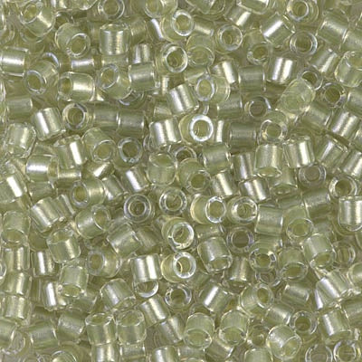 DBL0903 - Crystal/Light Peridot Inside Color Lined Sparkle/Dyed